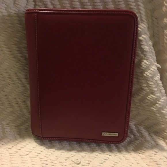 Franklin Covey Office Franklin Covey Red Classic Zipper Binder
